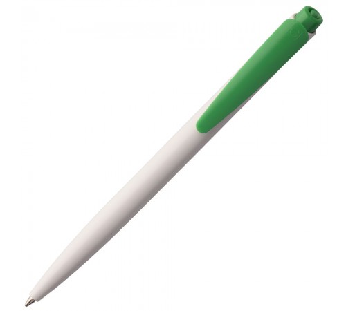Ручка шариковая Senator Dart Polished, бело-зеленая