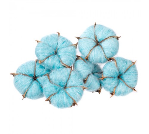Цветок хлопка Cotton, голубой