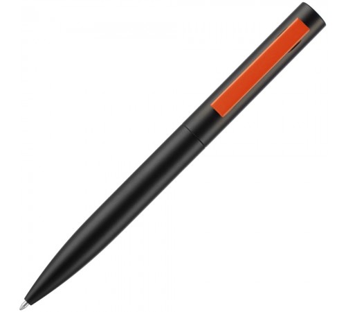 Ручка шариковая Inkolor, черная с оранжевым