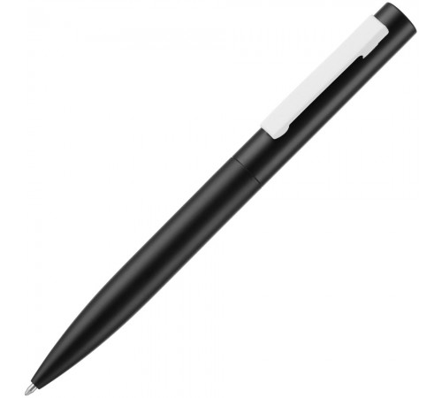 Ручка шариковая Inkolor, черная с белым