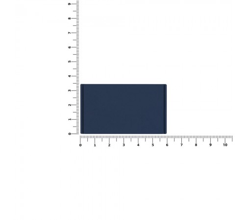 Лейбл из ПВХ Dzeta, M, темно-синий