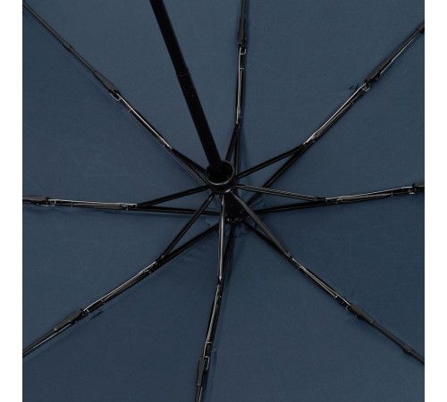 Зонт складной Smooth Move с плавным закрытием, темно-синий