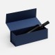 Коробка складная под бутылку Color Jacket Fold, темно-синяя