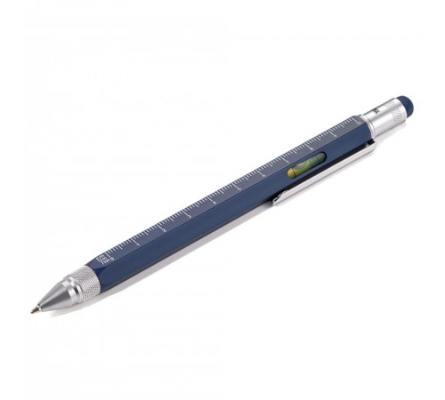 Ручка шариковая Construction, мультиинструмент, синяя