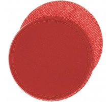 Лейбл из ПВХ с липучкой Menteqo Round, красный