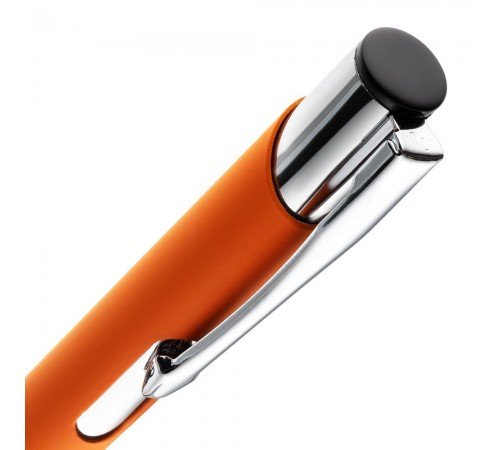 Ручка шариковая Keskus Soft Touch, оранжевая