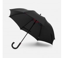 Зонт-трость Hidecolor с цветными спицами, черный с красным