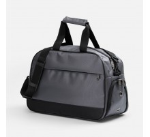 Спортивная сумка Atlantes, светло-серая с черным