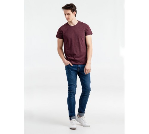 Футболка мужская Regent Fit 150, бордовый меланж