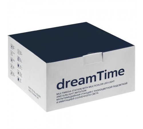 Лампа-колонка dreamTime для пробуждения светом и музыкой, белая