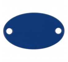 Шильдик металлический Alfa Oval, синий