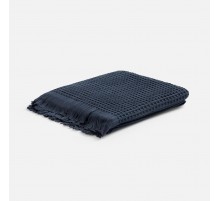 Плед вафельный Elenglect, темно-серый