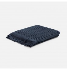 Плед вафельный Elenglect, темно-серый