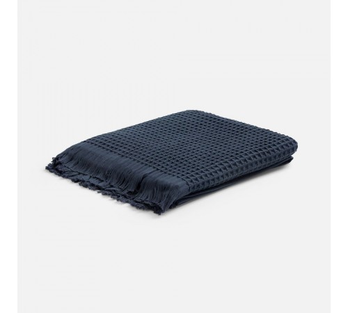 Плед вафельный Elenglect, темно-серый