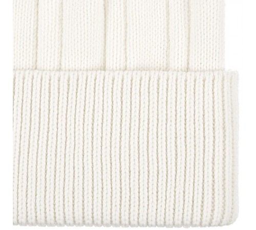 Шапка Knit Beat, белая (молочная)