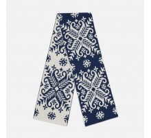 Шарф Wintertude L, синий с белым