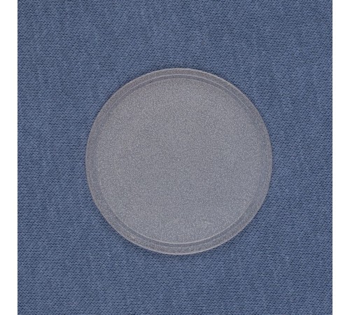 Лейбл из ПВХ Dzeta Round, L, прозрачный