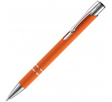 Ручка шариковая Keskus Soft Touch, оранжевая