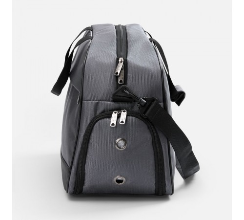 Спортивная сумка Atlantes, светло-серая с черным