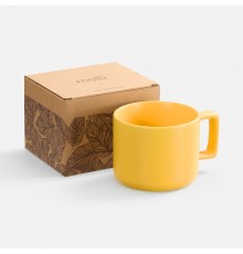 Чашка Jumbo в коробке матовая, желтая