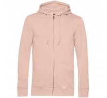 Толстовка на молнии с капюшоном унисекс BNC Inspire (Organic), розовая