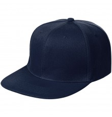 Бейсболка Snapback с прямым козырьком, темно-синяя