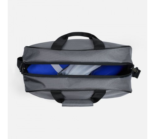 Спортивная сумка Atlantes, светло-серая с черным