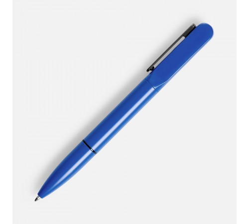 Ручка шариковая Lucenti с подсветкой логотипа, в футляре, синяя