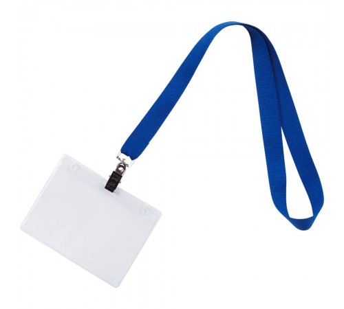 Лента для бейджа Neckband, синяя