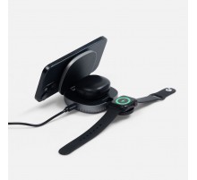 Складная станция беспроводной зарядки flowPad, серая