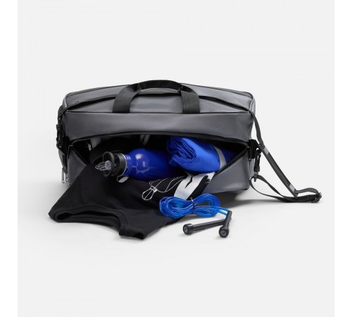 Спортивная сумка Atlantes, светло-серая с черным