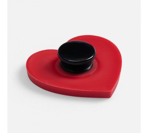 Джибитс из ПВХ «Сердце», красный