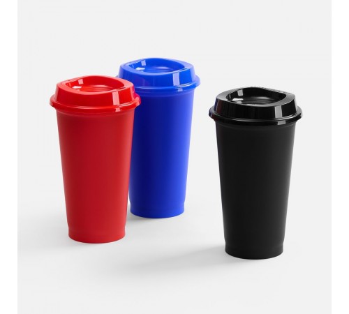 Стакан с крышкой Color Cap, ver.2, синий