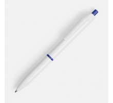 Ручка шариковая Bright Pop, белая с синим