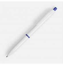 Ручка шариковая Bright Pop, белая с синим