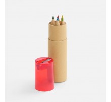 Набор карандашей Pencilvania Office с точилкой, красный