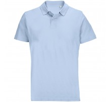 Рубашка поло унисекс Pulse, голубая