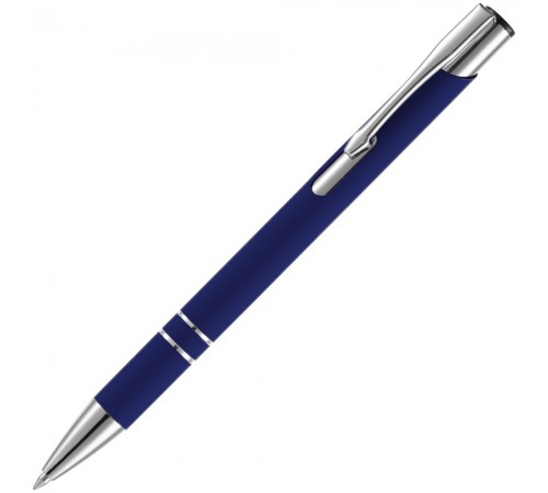 Ручка шариковая Keskus Soft Touch, темно-синяя