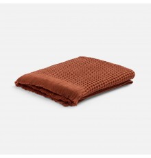 Плед вафельный Elenglect, оранжевый