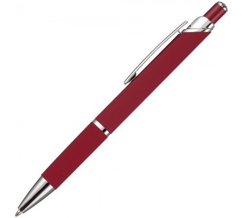 Ручка шариковая Chromos Soft Touch, красная