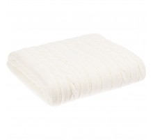 Плед Tressa, белый (молочный)