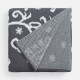 Плед Adventino, темно-серый с молочным