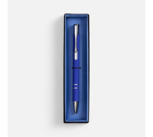 Ручка шариковая Keskus Soft Touch в футляре, синяя