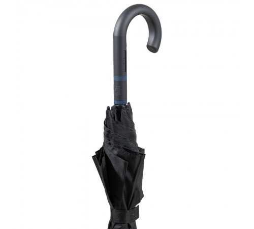 Зонт-трость с цветными спицами Color Style, синий с черной ручкой