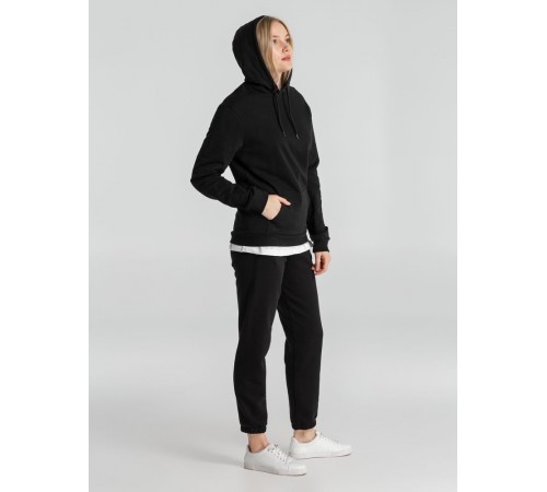 Толстовка с капюшоном унисекс Hoodie, черная Толстовка с капюшоном унисекс Hoodie, черная