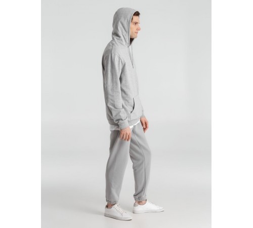 Толстовка с капюшоном унисекс Hoodie, серый меланж