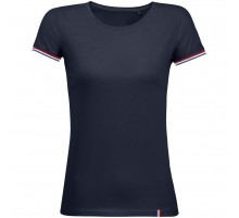 Футболка женская Rainbow Women, темно-синяя с ярко-синим