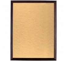 Плакетка Plaque, большая, вишня с золотистой пластиной