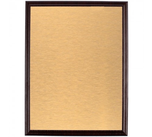 Плакетка Plaque, большая, вишня с золотистой пластиной