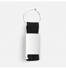 Брелок Inlet с тканевой вставкой, черный